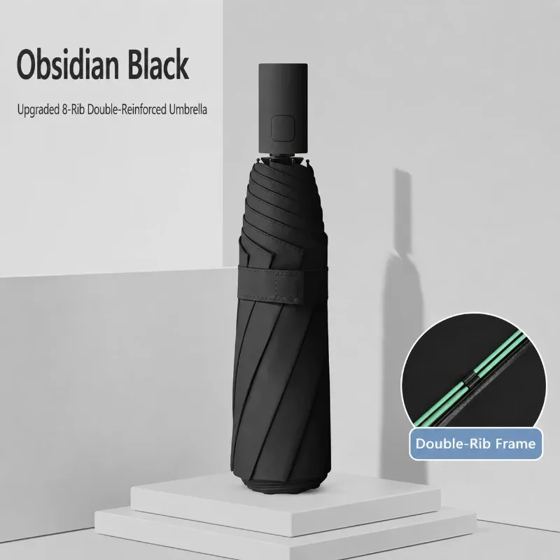 Windproof Compact Travel Umbrella: Automatic Folding, Rain Protection