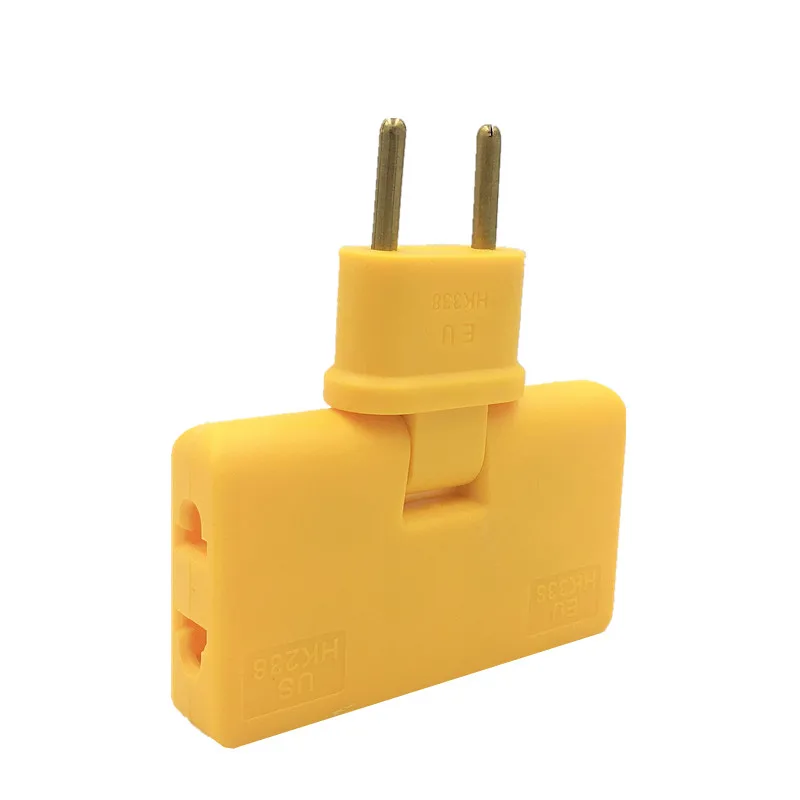 3 In 1 EU Plug Adapter European Standard Plug 180 Rotating Adapter Eu France Germany Greece Charging Converter