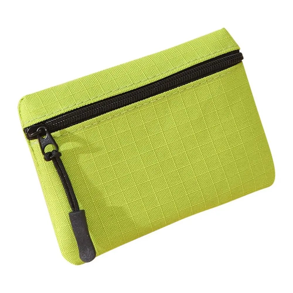 Fashion Korean Style Ox Cloth Coin Purse Zipper Solid Color Small Item Bag Wallet Card Bag Card Storage Women