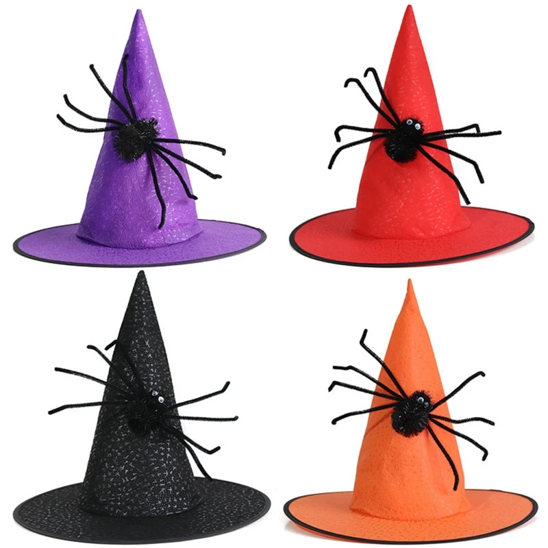 

Witch Hat Wizard Hat Magican Hat Halloween Props New Year Thick Masquerade Hat Adults Kid Halloween Witch Costume