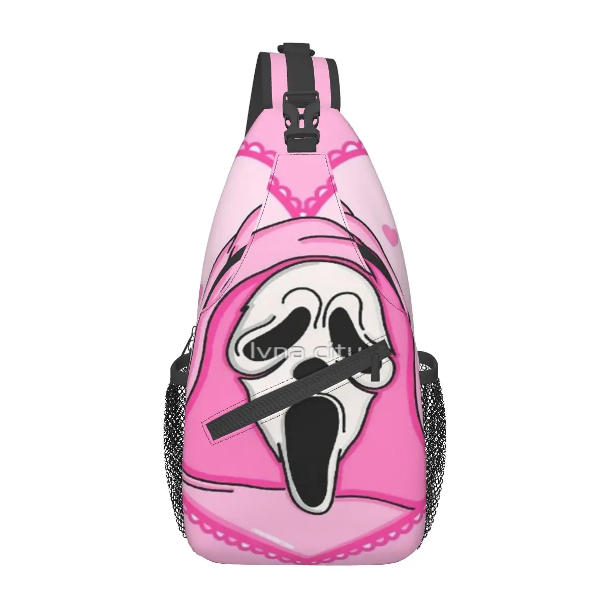 

Romantic Ghost Face Chest Bag Trendy Durable For Office Cross chest bag Multi-Style