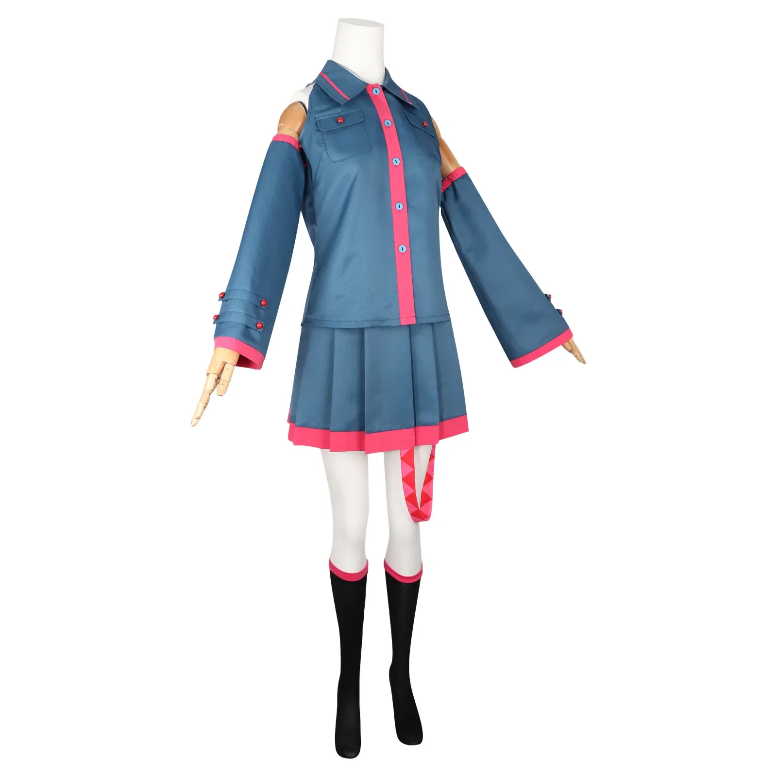Anime Miku Cosplay Costume Kasane Teto Adult Women Girls JK Skirt Suit Halloween Outfit Uniform Party Performance halloween costumes