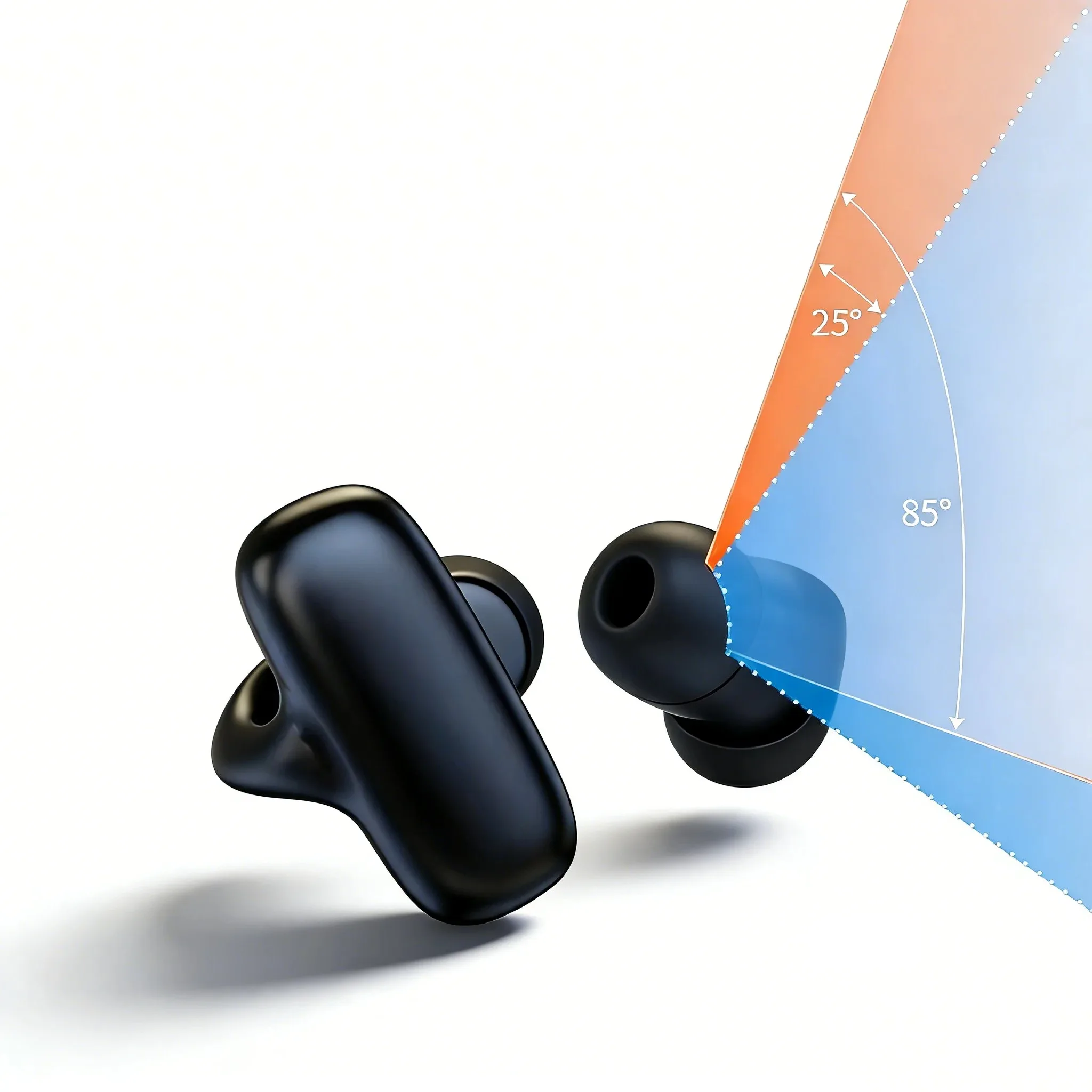 Einzelohr Knochenschall Sportkopfhörer Kabellos Bluetooth_voghion.com
