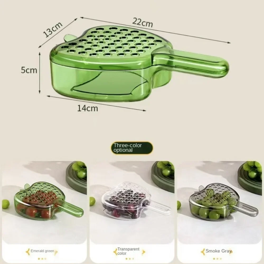 Handle Drain Basket Kitchen Home New Living Room Drip Basket Exquisite Small Fruit Plate Double Layer Fruit Washing Artifact