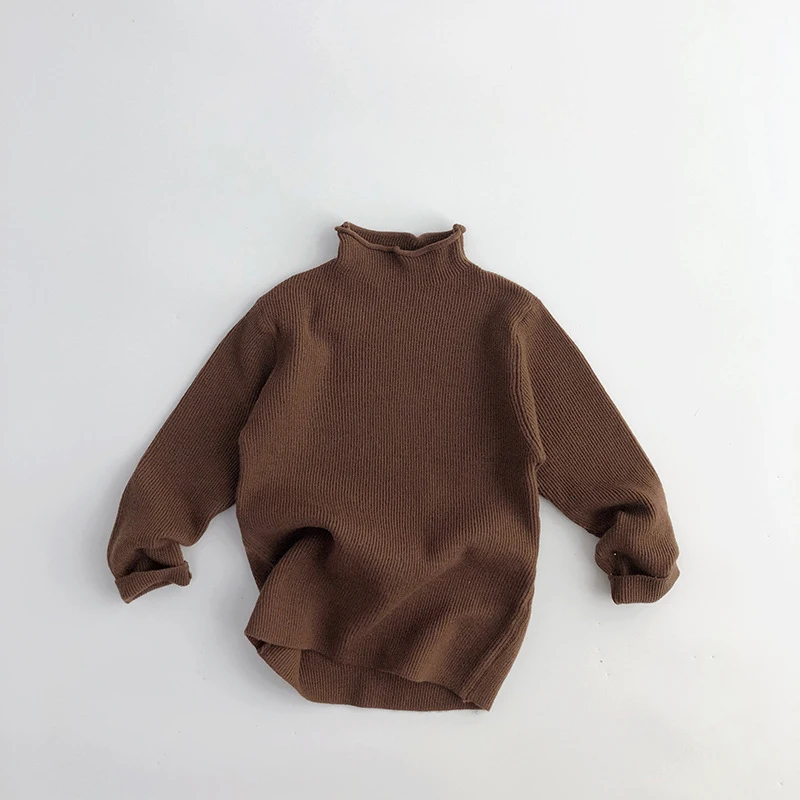 Autumn winter Pullover Sweater fashion Pullover new year christmas new boys and girls high neck knitted pullover top