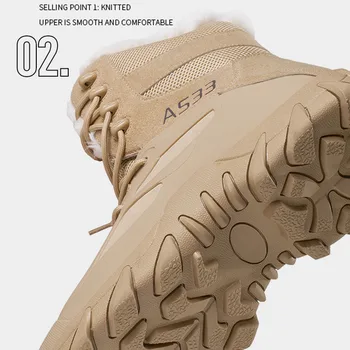Ankle Winter Warm Shoes Climbing Boots Climbing Hiking Shoes Men Women Desert Snow Boots Durable Training Shoes Ankle Boots 4