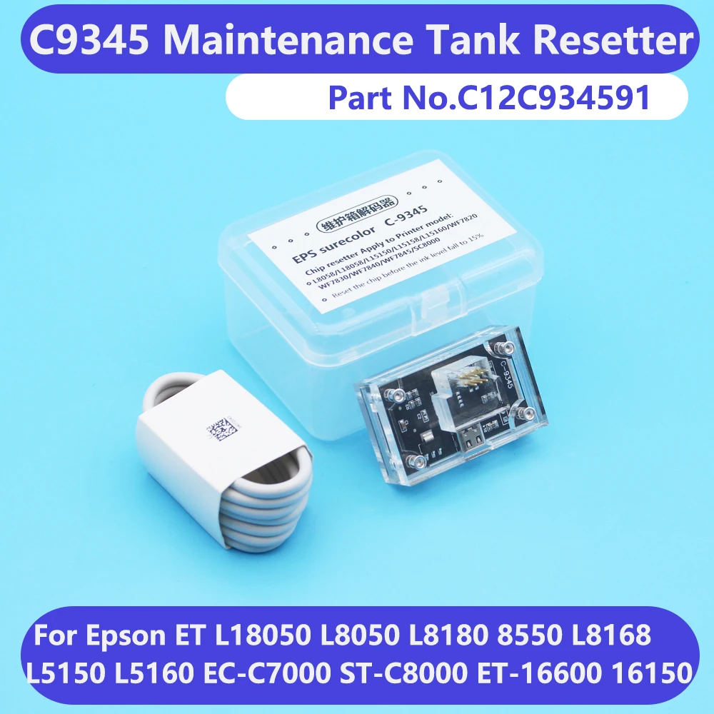 C9345 Waste Ink Chip Resetter For Epson L18050 L8050 ET 8550 8500 WF-7830 7840 7