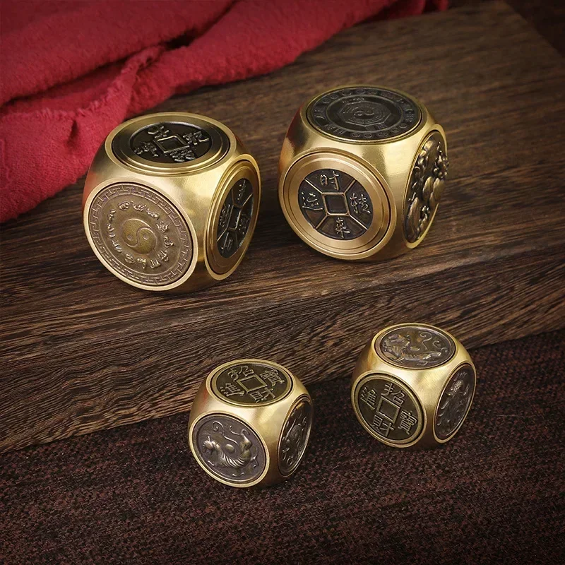 Copper Stress Relief Cube Fidget Spinner Antistress Toys
