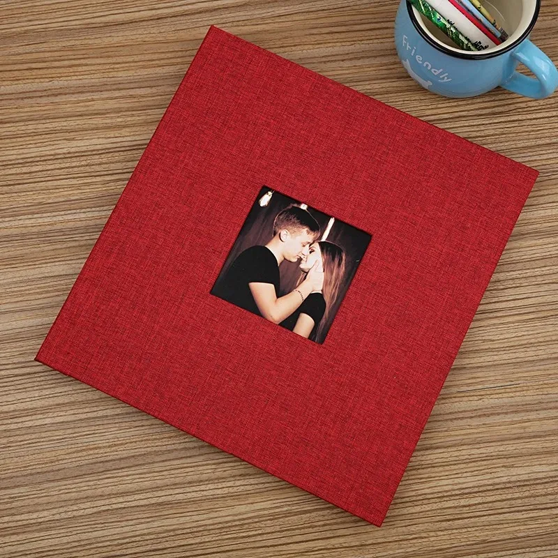 Linen Self Adhesive Photo Album DIY Scrapbook
