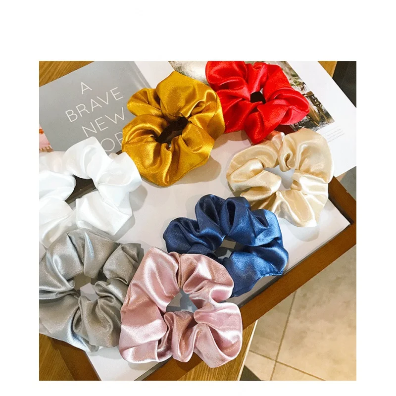 

New Satin Large Intestine Dongdaemun Ins Internet Celebrity Ring Hair Rope Simple