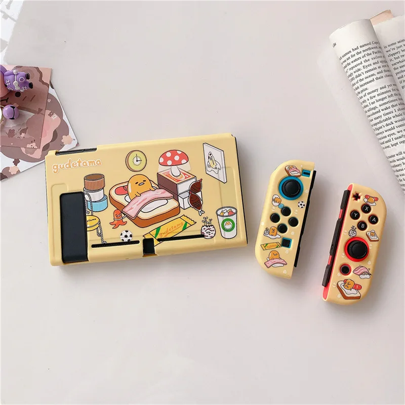 Nintendo Switch 本体 Gudetama ステッカー付き Nintendo Switch Protective Case Applicable To OLED/NS Kawaii