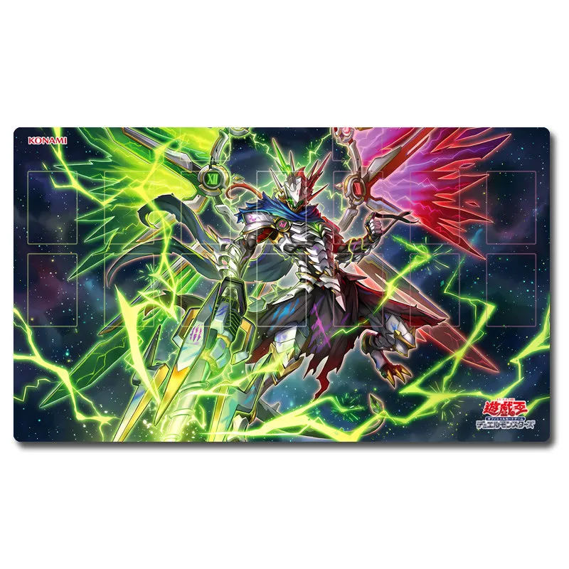 Tappetino da gioco Yu-Gi-Oh! DoomZ XIII Over Graflario Tappetino per Giochi di Carte Collezionabili TCG OCG, Tappetino in Gomma per Duello, Tappetino per Mouse - immagine 2