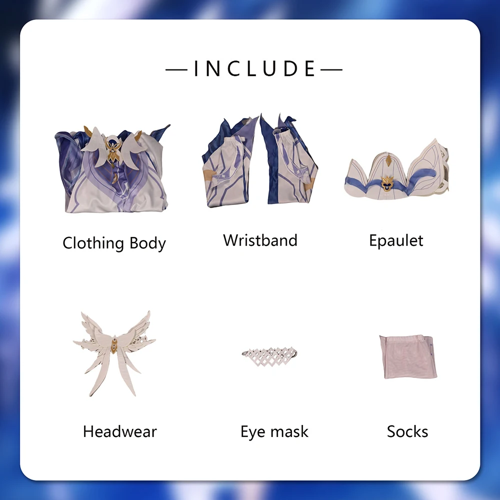 Genshin Impact: Columbina | Ppurplr Uniform Cosplay Costume Set 31 Final Fantasy XIV Columbina Japanese School Uniform Cosplay Costume
