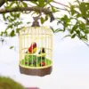 Parrot Cage  Activated  Movements Decor Singing Chirp Parakeet  Swing Toy Singing Bird for Home Desktop baby Children 2