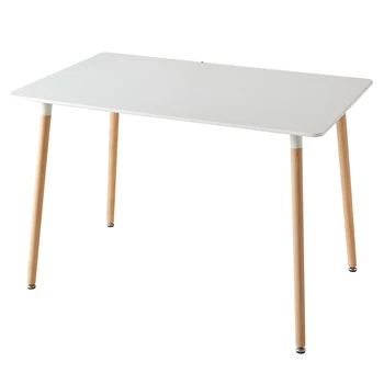 Tavolo da pranzo rettangolare nordico scrivania da studio per la casa tavolino da caffè moderno in legno tavolo da tè tavolo da cucina per conferenze da ufficio bianco 110cm 1