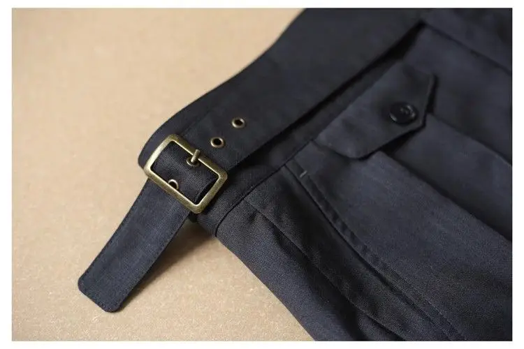Description Picture 4 of itemMen 2024 Spring Summer New High Waist Straight Trousers Male Loose Thin Casual Pants Mens Fashion Solid Color Suit Pants F309