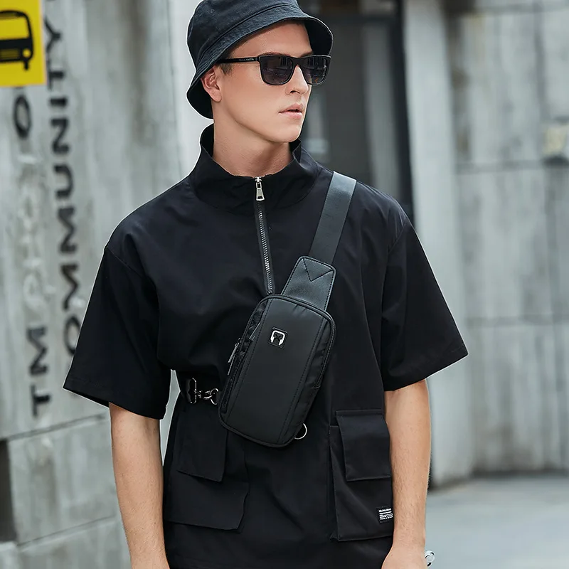 

Brand Men's Chest Bag 2023 Fashion Small Male Crossbody Japanese Oxford Cloth Designer Shoulder Pouch for Husband Travel Sports