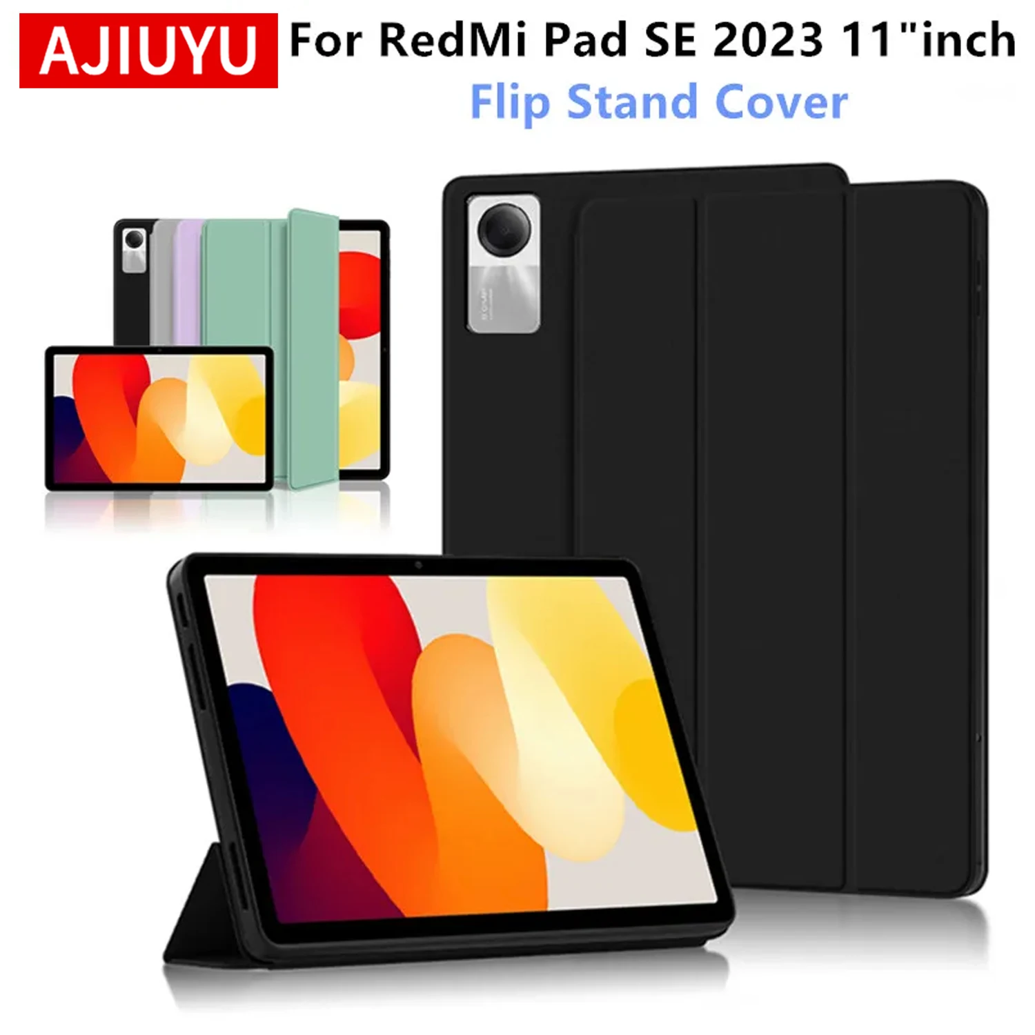 Tri-Folding Flip Stand Cover for HUWEI Tablets - Auto Sleep Function, 11 Inch, 2023 Edition