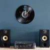 Menddy Hannibal Lecter Fictional Character Vinyl Record Wall Clock Who's Hungry Serial Killer Memorial Handmade Art Horror Clock 5