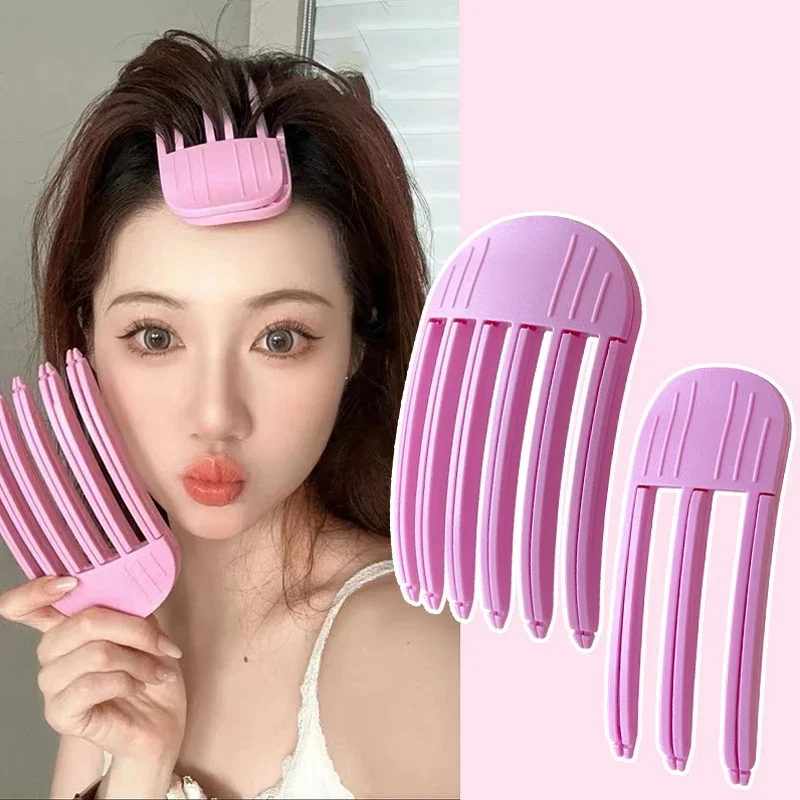 Hair Clips Fluffy Hairpin Curling Bangs Clips Hair Roots Volumizing Hair Clips Women Curling Fixed Shape Fashion Volume Roller