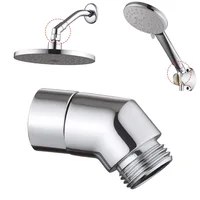 G1/2 Shower Elbow Adapter Shower Connector Hand Shower/Top Spray Elbow Chrome-Angle Female Thread And Male Thread Bathroom Parts 1