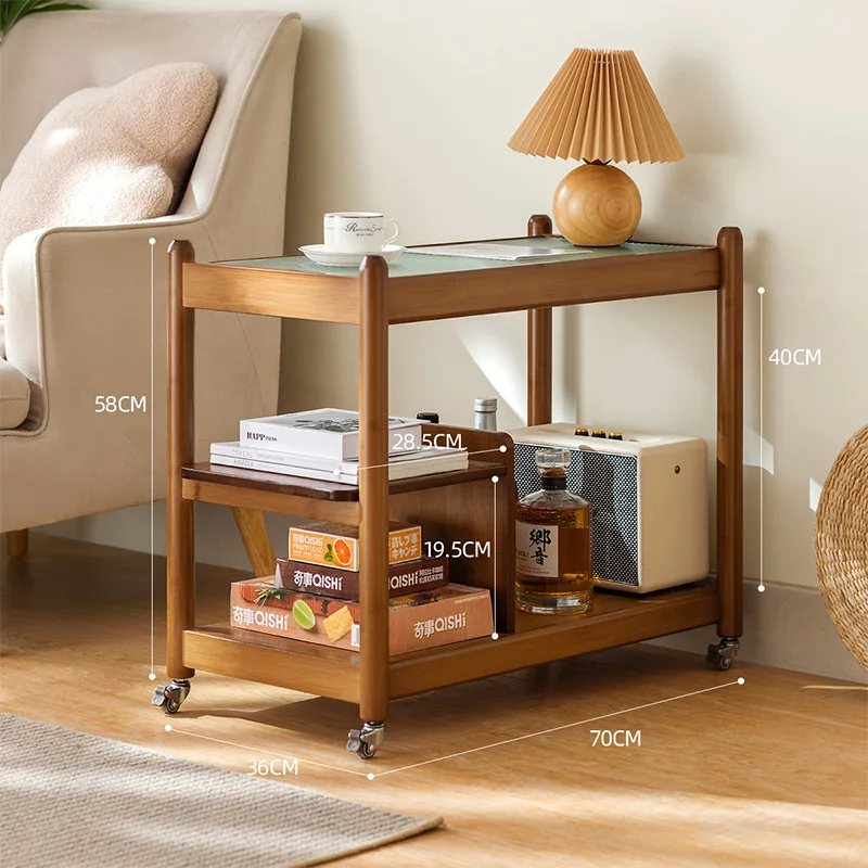 Bamboo Sofa Side Several Tea Table Removable Large Capacity Storage Shelf Living Room Balcony Coffee Table Afternoon Tea
