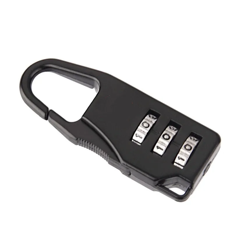 Portable Alloy Mini Lock Padlock Outdoor Travel Luggage Zipper Backpack Handbag Safe Anti-theft Combination Code Number Lock