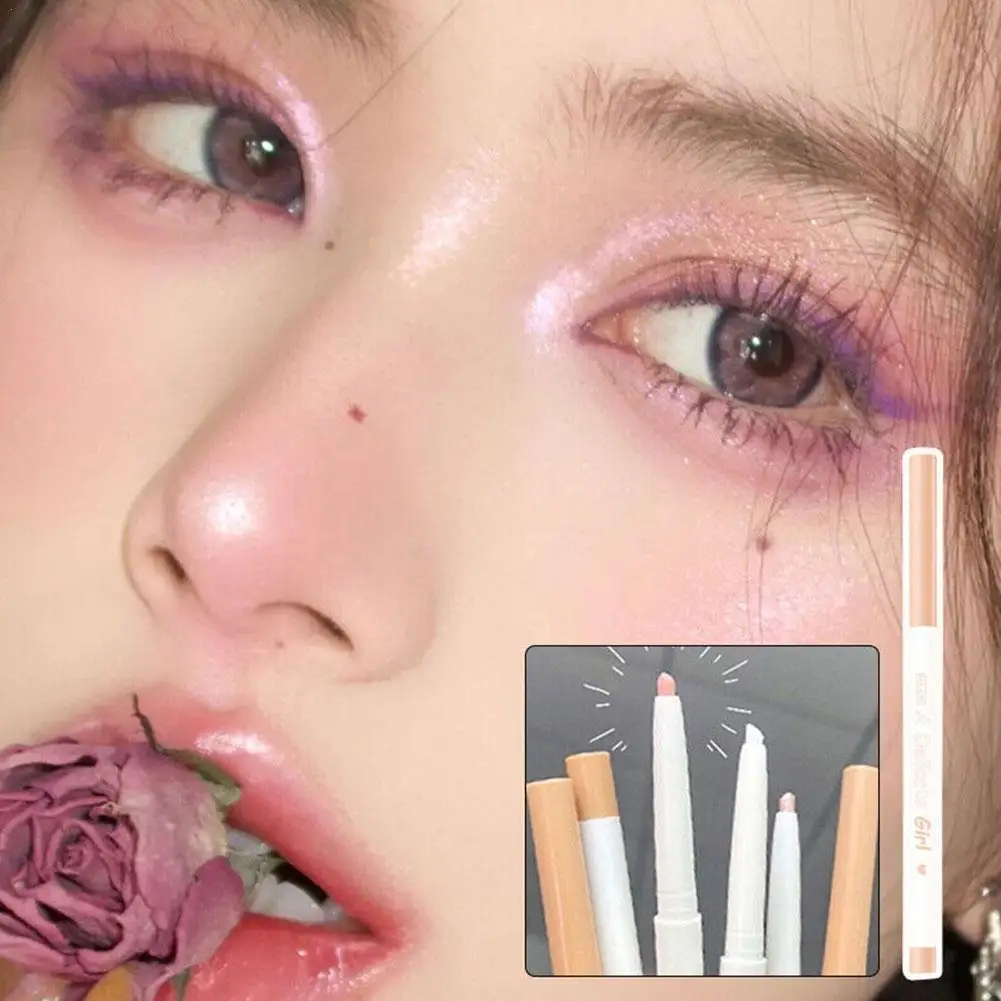 

Lying Silkworm Pen Eye Shadow Pen Makeup Silky Matte Contouring Shiny Beauty Eye Tools New Brighten Smooth Eyeshadow D3L4