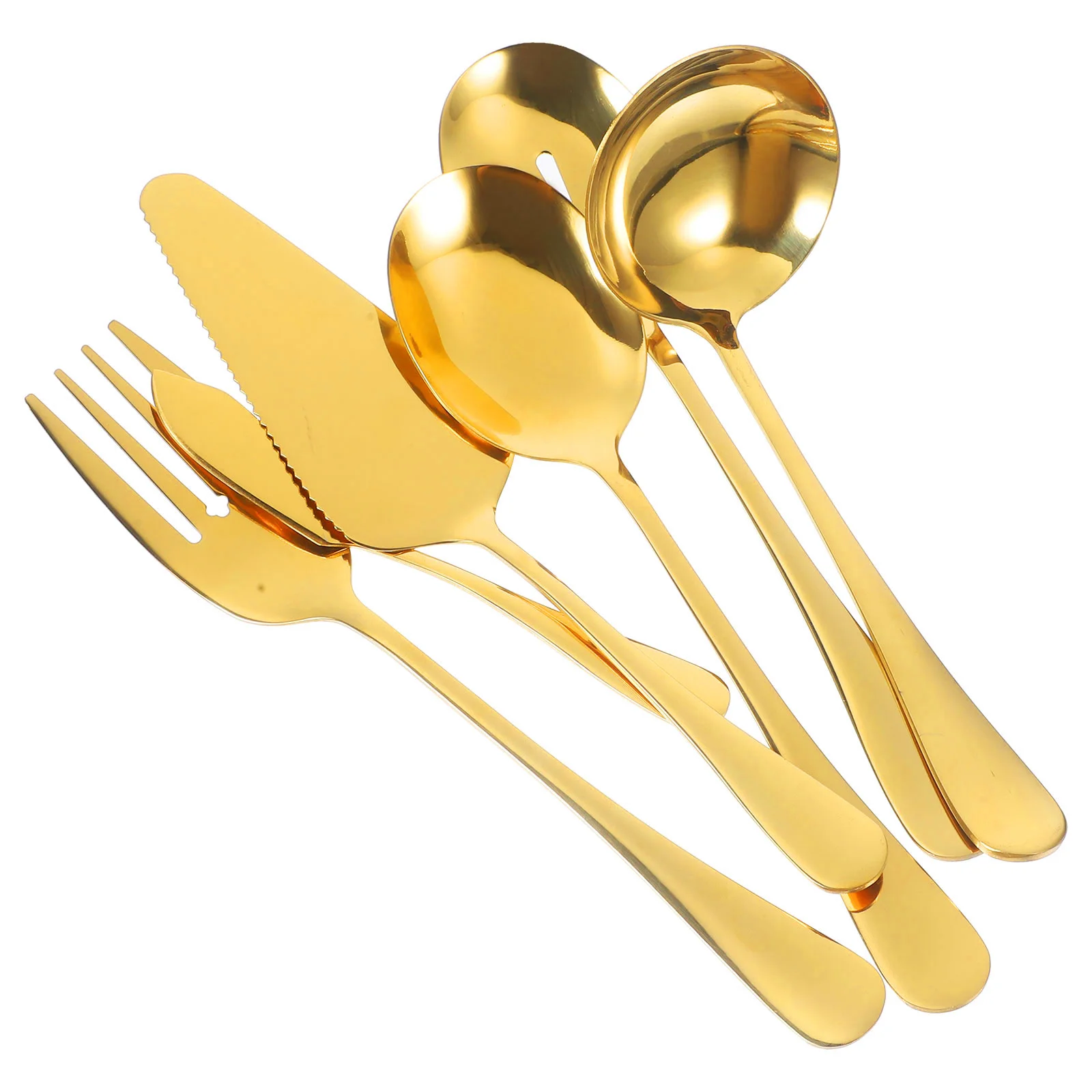 

1 Set of Stainless Steel Fork Spoon Reusable Tableware Portable Kitchen Flatware