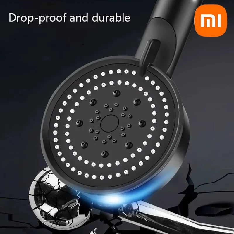 Xiaomi 5 Modes Adjustable Shower Head High Pressure  Showerheads Water Saving One-Key Stop Spray Nozzle Bathroom Accessories 4