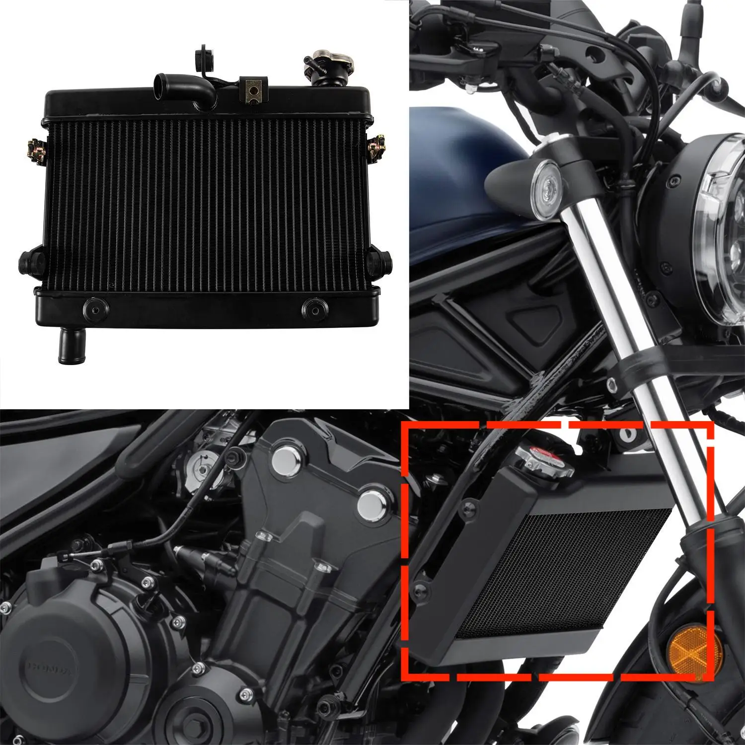 MotorcycleCoolingPartsRadiatorCoolingWaterTankVoorForHonda