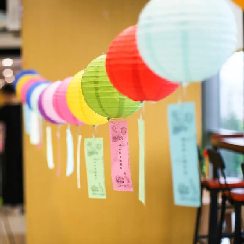 White Round Paper Lantern Wedding Birthday Party Decoration Holiday Supplies Paper Lamp 4"-16"