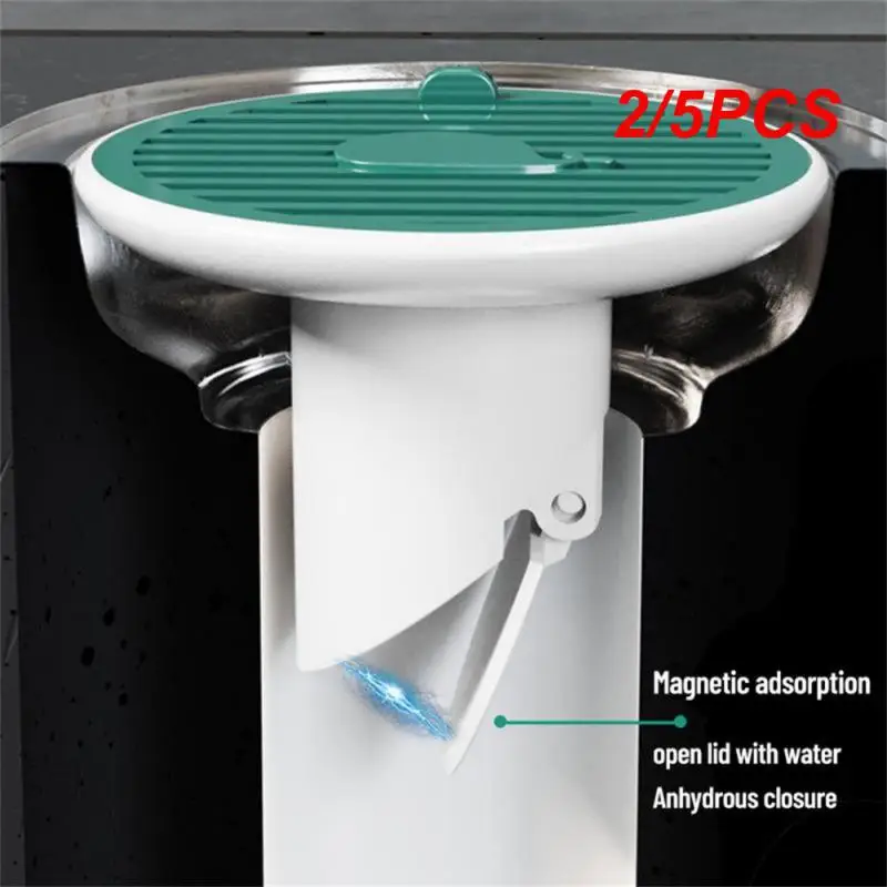 2/5PCS Useful Whale Magnetic Floor Drain Cover Kitchen Sewer Deodorant Cover Bathroom Floor Sink Plug Odor-Proof Insect-Proof