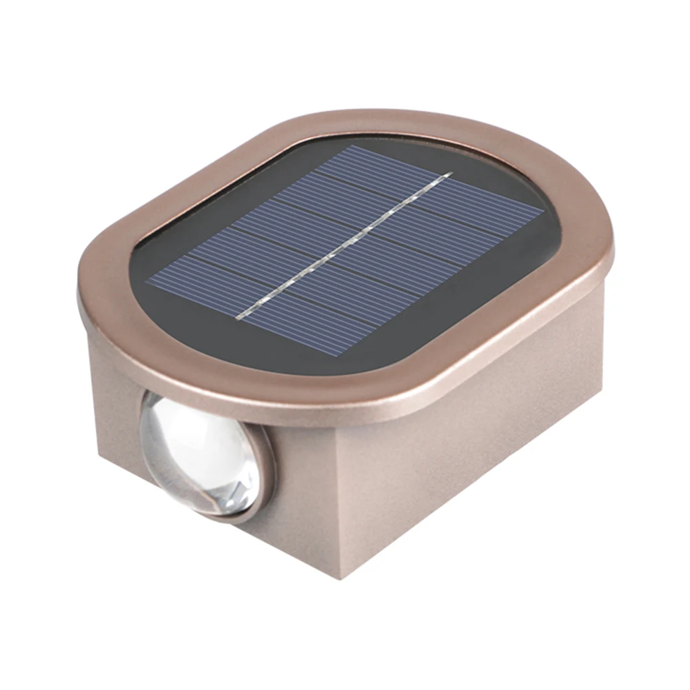 Solar LED Outdoor Wall Lights Plastic Wall Spotlight Waterproof Sensory Switch Easy Installation Adjustable for Courtyard Park