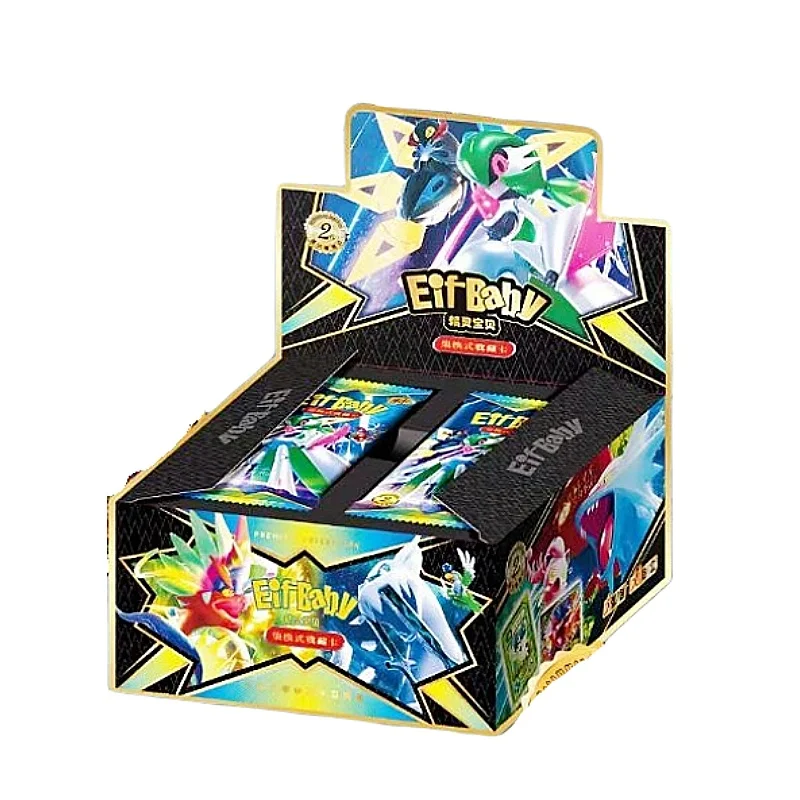 Pokemon Anime Spiel 30 stücke Eif Karte Luxus Pet Karte Sammlung Austausch Geschenk Box Karte Spielzeug Kinder Hobbys Kind Weihnachten geschenk
