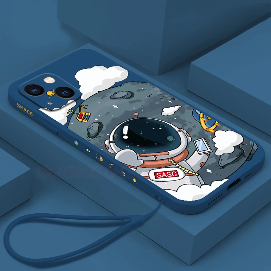 Shockproof Cartoon Cute Astronaut Case For iPhone