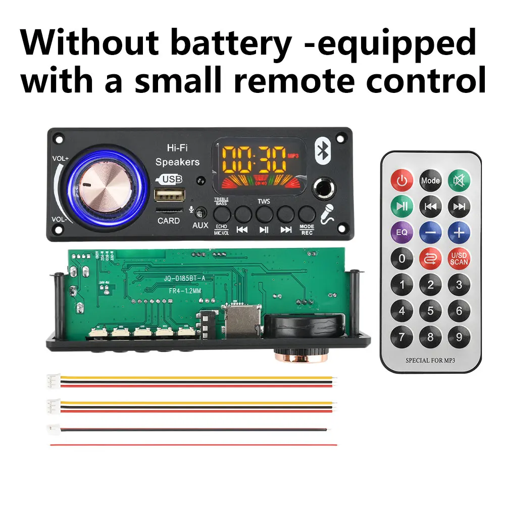 DC 12V MP3 Bluetooth Dekoder Kartı Araç Ses Sistemi DIY Müzik Çalar FM Radyo Modülü MP3 USB TF GİRİŞ WMA/WAV/FLAC/APE D185BT