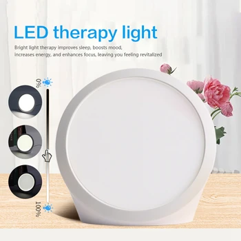 LED 슬픈 치료 무드 데스크 램프, 터치 타이밍 무단 조광 계절 정서 장애 치료 램프 자연광 시뮬레이션