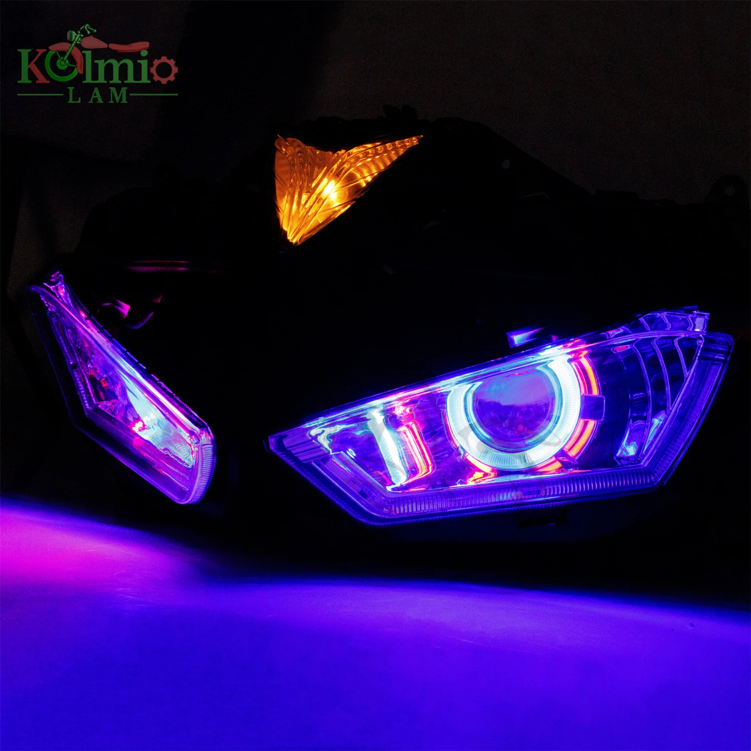 2013 - 2018 ヤマハ YZF-R25 YZF-R3 バイク用ヘッドライト Demon Angel