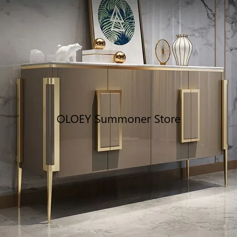 

Minimalist Kitchen Cabinet Furniture Porch Steel Display Cabinet Showcase Living Room 4 Doors Sideboard Vitrina Room Furniture