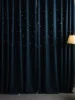 1PC Light Luxury Modern Black Night Hollowed Out Star Fashionable Curtains 4
