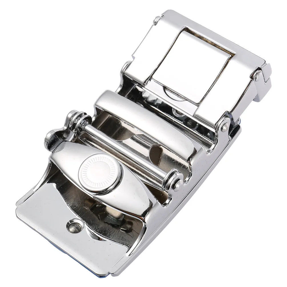 Men Alloy Belt Buckle toothless automatic buckle belt Fit 3.5cm Width Non-porous Ratchet Belt For Men Business