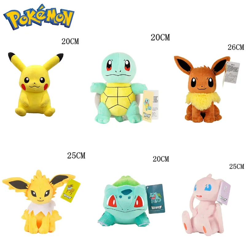 Pokemon Plush Toy Anime Character Pikachu Ibu Action Figure Plush Doll