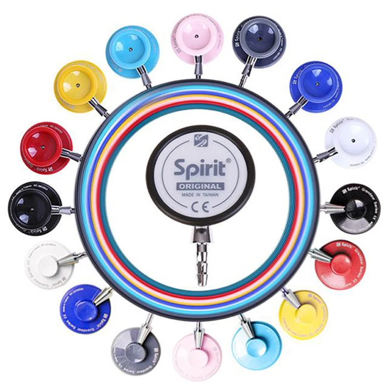 Spirit Medical Cardiology Professional Double Single Sided Cute Stethoscope Lightweight Hearing Estetoscopio Doctor Nurse