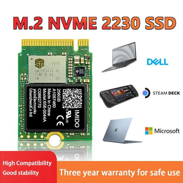 Microsoft 256GB PCIe M.2 2230 SSD Solid State Drive 