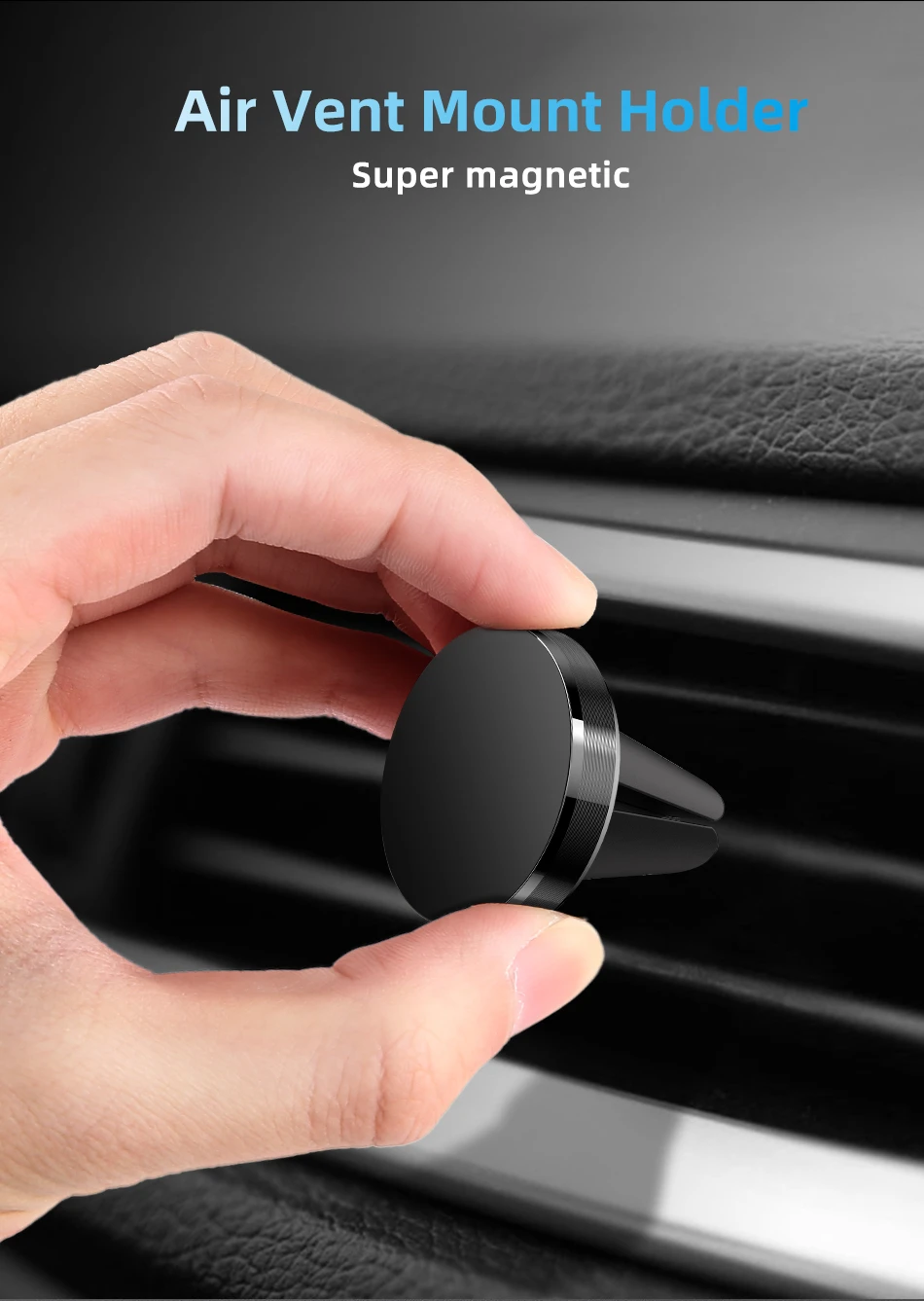 Magnetic Car Phone Mount For Iphone Samsung And Huawei_voghion.com