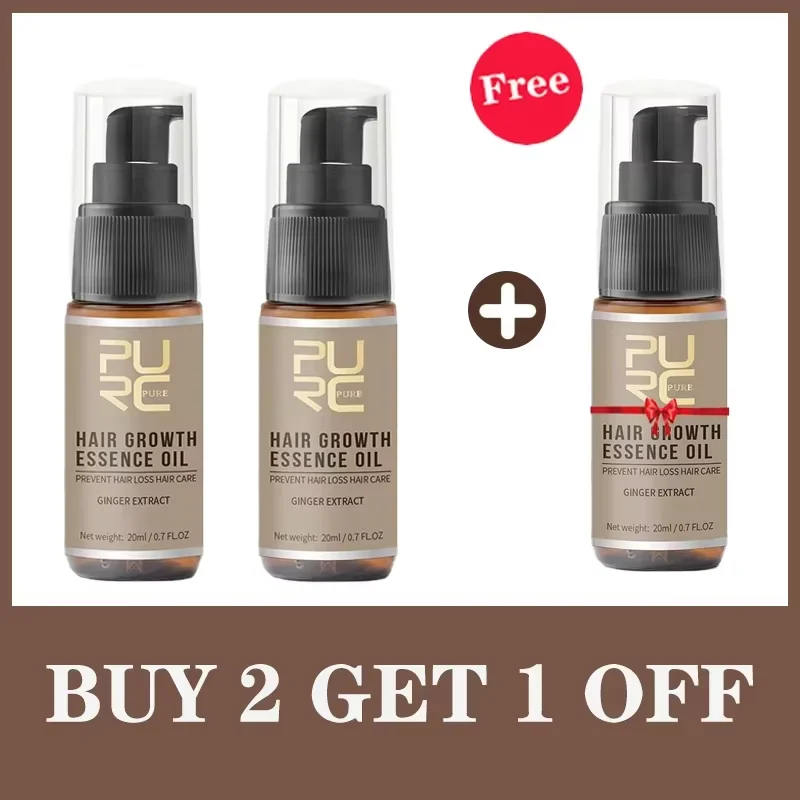 Hair Treatment Oil PURC Ginger Set Strengthen Root Nourishes Care