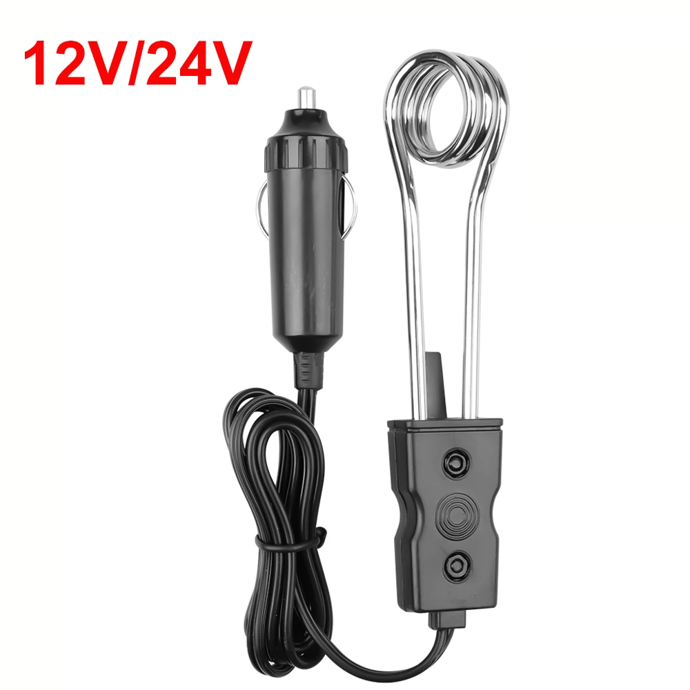cigarette lighter water heater Car Camping Motorhome Travel 12V Electric Kettle Heated Uonlytech Portable Immersion Water Heater