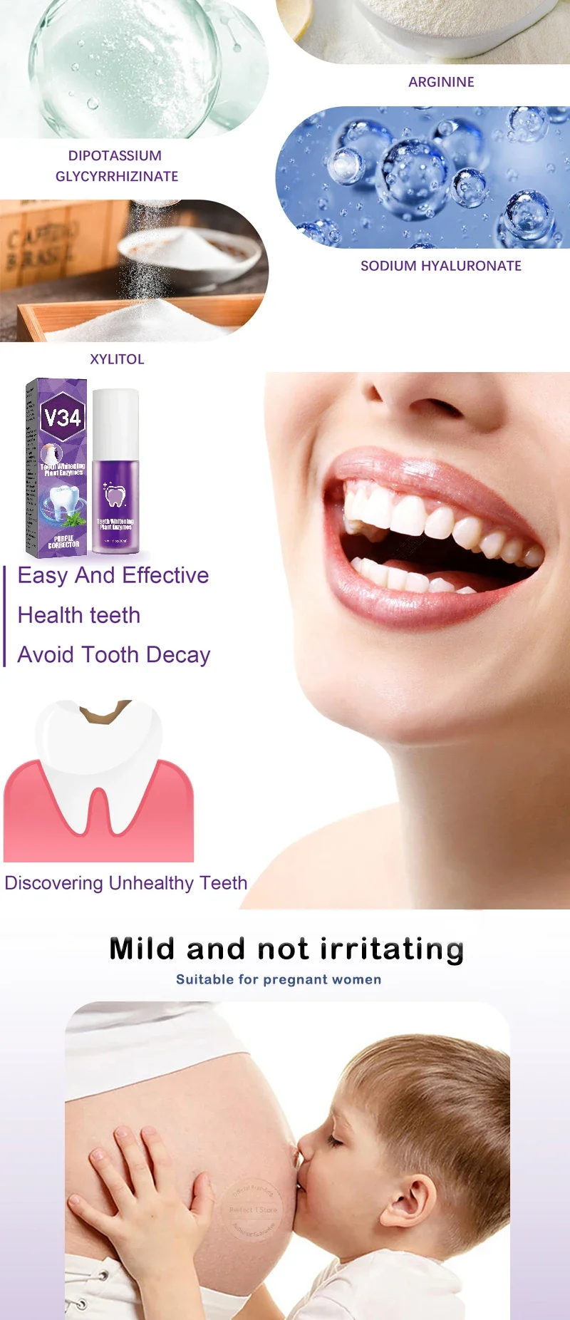 Dental Caries Repair Serum Prevent Tooth Decay Protect Teeth Remove
