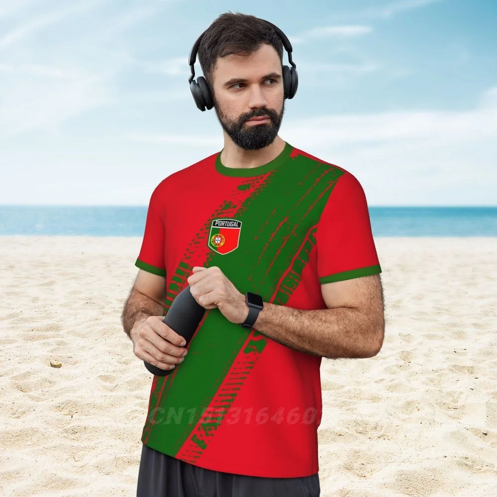 S10f2d20a83ef40128b5b2f0450f9d0bbO Camiseta Portugal 3D Estampada | Manga Curta, Desporto, Fitness Verão 2024